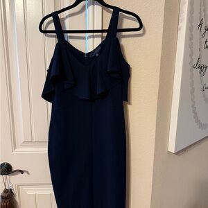 RACHEL Rachel Roy Midnight Blue Midi Dress